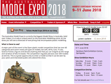 Tablet Screenshot of modelexpo.com.au